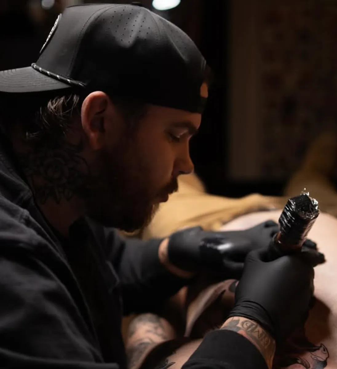 Reed Drury, owner and tattoo artist at True North Tattoo in Lancaster, PA